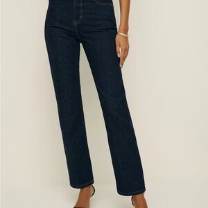 Reformation Cynthia High Rise Straight Jeans in size 24
